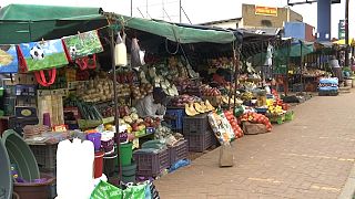 Ein Markt in Südafrika