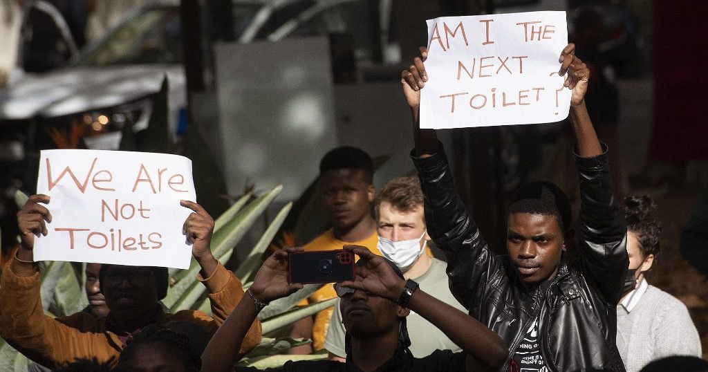 SA Uni student who urinated on books and laptop of black student