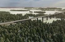 Projeto da ponte ferroviária que irá ser construída na Lituânia