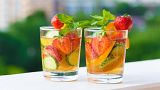 A modern serving of a Pimm's Cup