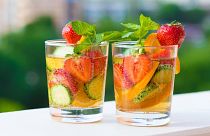 A modern serving of a Pimm's Cup
