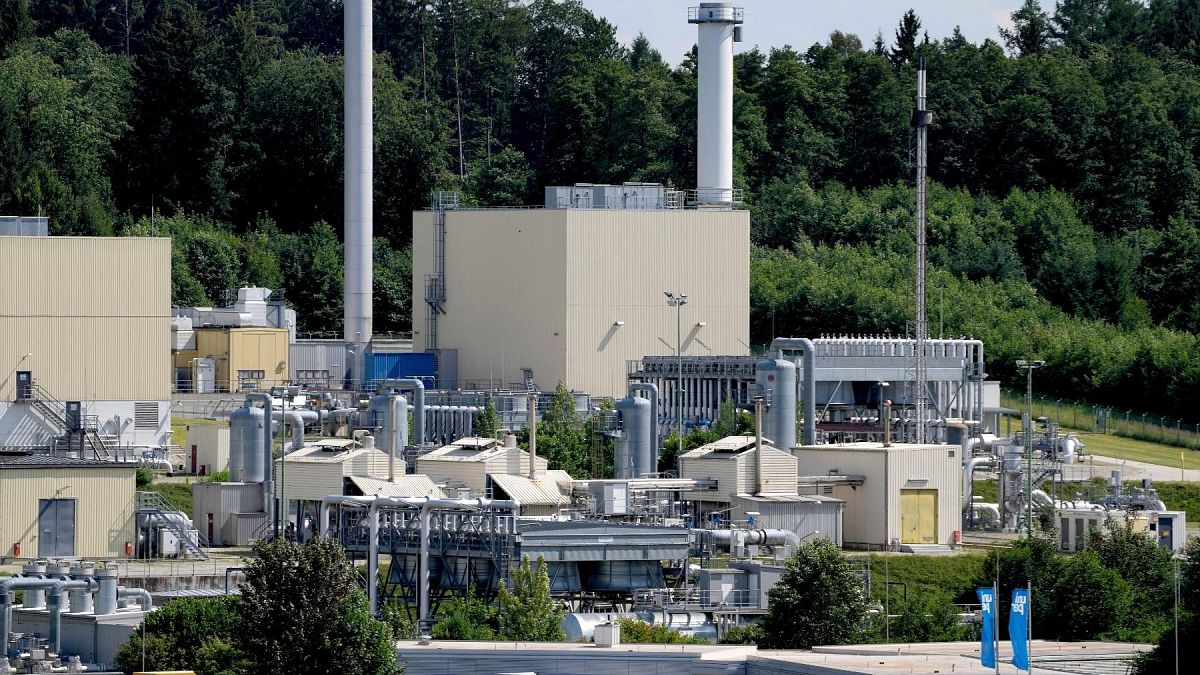 File--- File picture shows exterior view of the 'Bierwang' gas storage facility of the 'Uniper' energy company in Unterreit near Munich, Germany, Wednesday, July 6, 2022.
