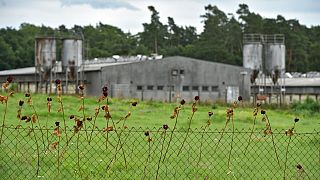 Az egykori náci koncentrációs tábor helyén lévő sertéstelep, Lety, Csehország