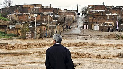 فيضانات تضرب مدينة خرم آباد في إقليم لوريستان، غرب إيران، الإثنين 1 أبريل / نيسان 2019
