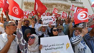 Tunisia referendum: hundreds gather against new Constitution