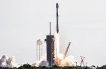 El cohete Falcon 9 despega de Cabo Cañaveral en Florida. Estados Unidos, 21/7/2022