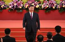الرئيس الصيني شي جين بينغ، هونغ كونغ، الجمعة 1 يوليو 2022