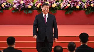 الرئيس الصيني شي جين بينغ، هونغ كونغ، الجمعة 1 يوليو 2022