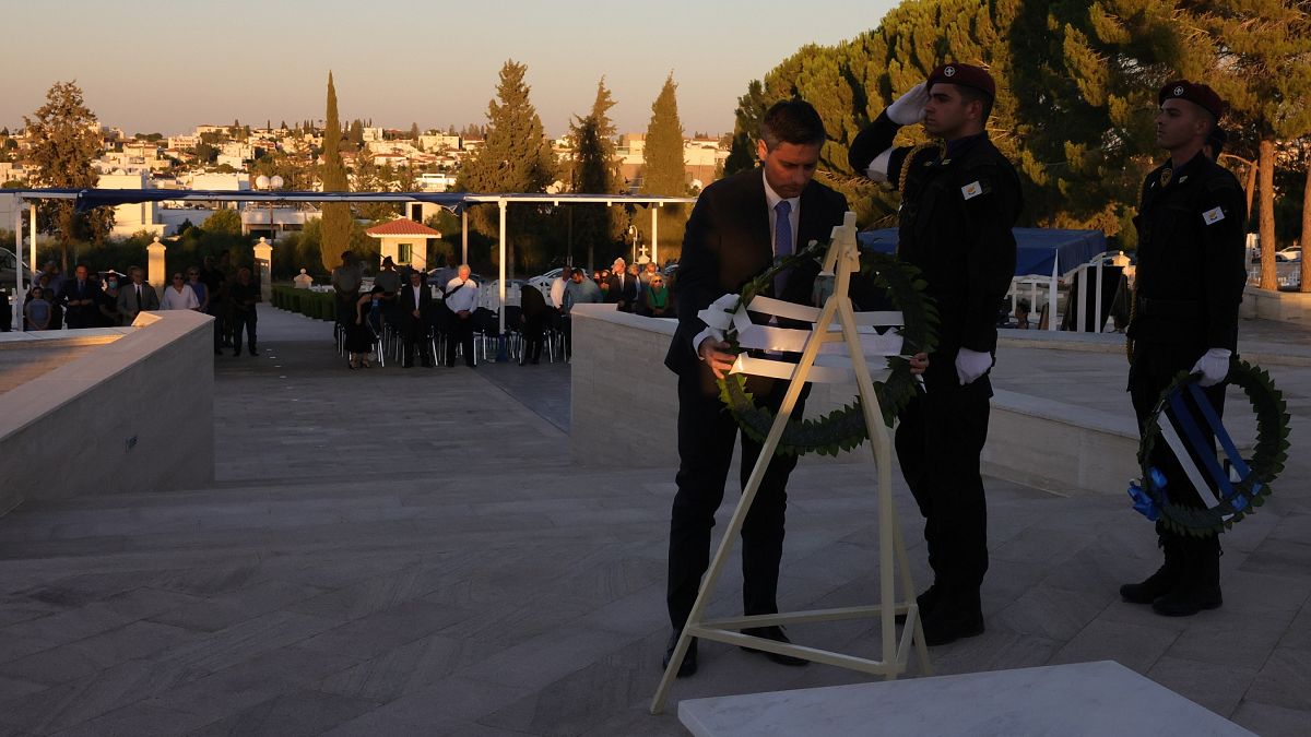 Εκδήλωση μνήμης και τιμής για τους πεσόντες της τουρκικής εισβολής στον Τύμβο Μακεδονίτισσας της Λευκωσίας (Κύπρος)