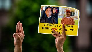 Tiltakozás a mianmari aktivisták kivégzése miatt