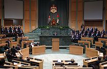  افتتاح البرلمان المنتخب حديثًا في عمان، الأردن، الأحد 10 فبراير 2013.