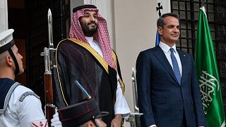 ولي العهد السعودي الأمير محمد بن سلمان ورئيس الوزراء اليوناني