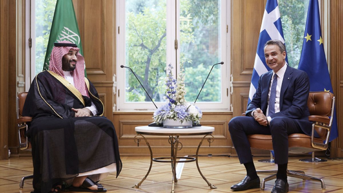 Τον Πρίγκιπα Διάδοχο του Θρόνου της Σαουδικής Αραβίας Mohammed bin Salman υποδέχτηκε στο Μέγαρο Μαξίμου πρωθυπουργός Κυριάκος Μητσοτάκης