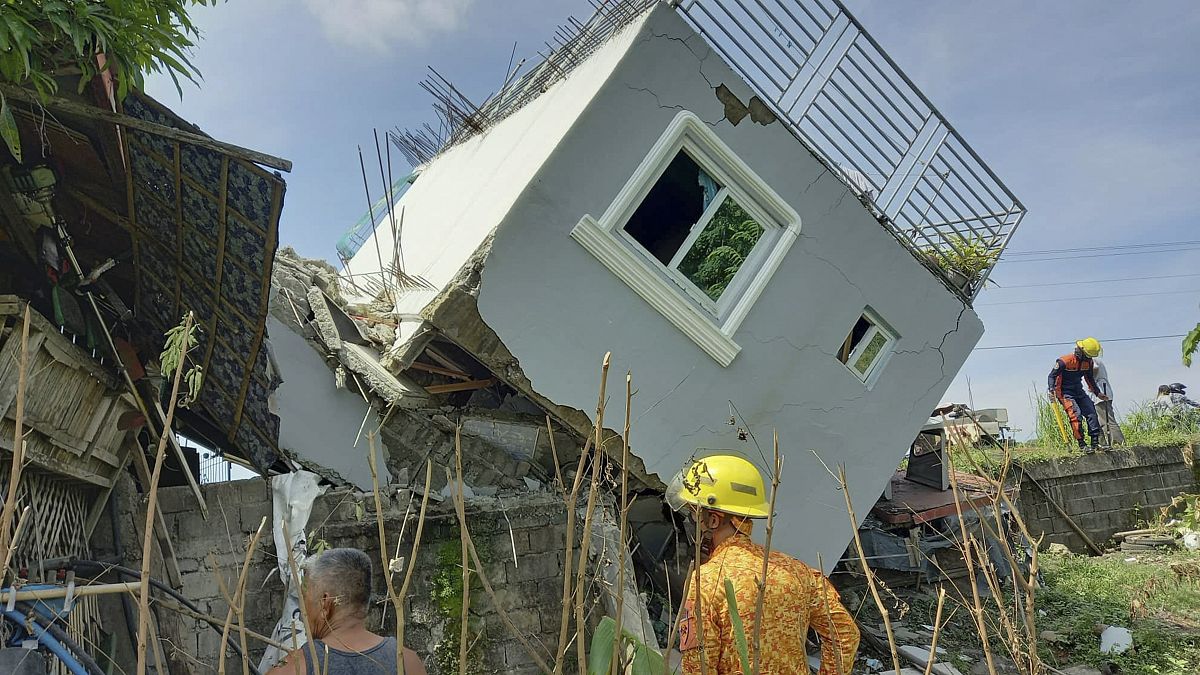 Terremoto nelle Filippine. Santiago, provincia di Ilocos Sur, isola di Luzon. (27.7.2022)