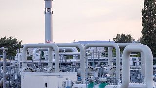 Archives : vue rapprochée sur les infrastructures du gazoduc Nord Stream à Lubmin, dans le nord de l'Allemagne, le 11 juillet 2022