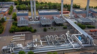 محطة تخزين الغاز ريكرود (Reckrod)، وسط ألمانيا، الخميس 14 يوليو 2022