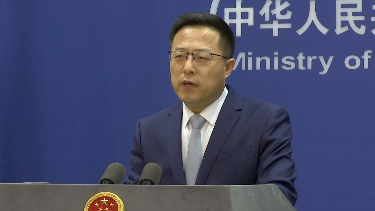 المتحدث باسم وزارة الخارجية الصينية تشاو ليجيان يقول: "إذا مضت الولايات المتحدة قدما في زيارة تايوان.. فإن الجانب الأميركي سيتحمل كل العواقب المترتبة على ذلك"، 27 يوليو 2022.