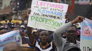 Protesters across Nigeria march over unresolved conflicts between university workers and govt
