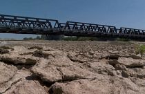 Terreno arido in Romania a causa della siccità