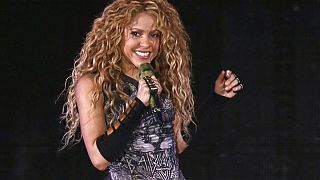 La cantante Shakira durante un concierto en 2018.