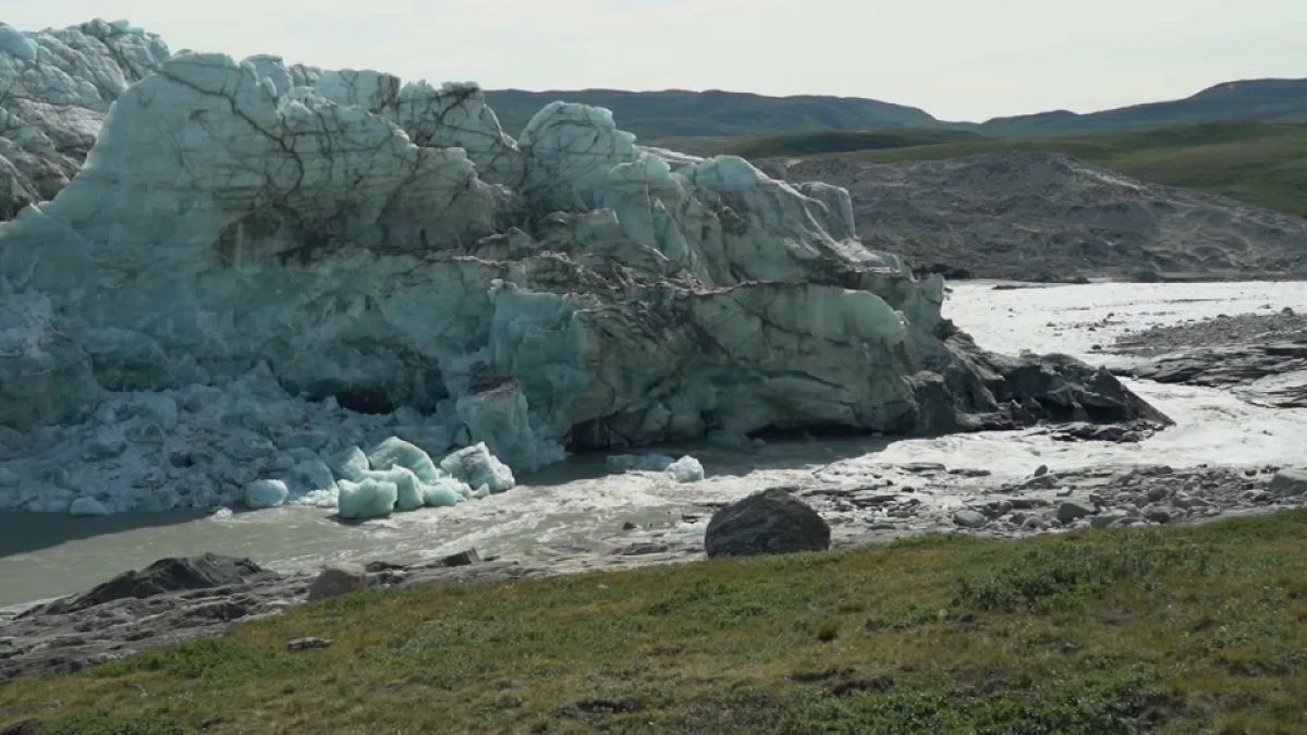 Gletscher am Rande des grönländischen Eisschildes