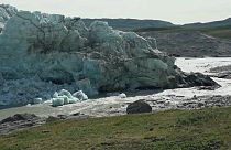 Gletscher am Rande des grönländischen Eisschildes