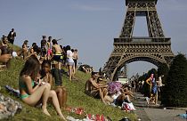 As temperaturas têm subido em Paris nos últimos dias