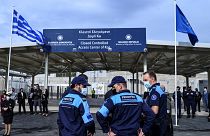 Archives : agents de Frontex, à Kos en Grèce, le 27 novembre 2021
