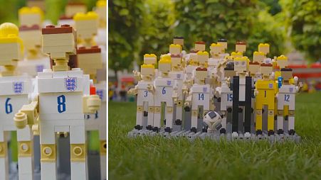 LEGOLAND Windsor are showing support for England women's football team in their own unique way