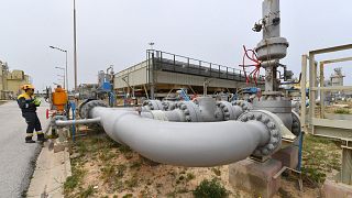  خط الأنابيب عبر البحر الأبيض المتوسط ​​(ترانسميد) الذي يتدفق عبره الغاز الطبيعي من الجزائر إلى إيطاليا