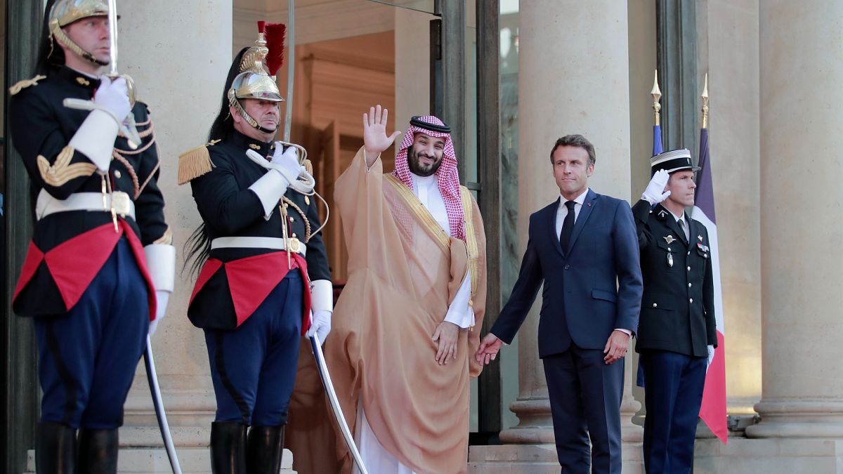 Emmanuel Macron reçoit le prince héritier saoudien Mohammed Ben Salmane