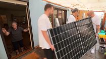Instalação de painel solar em Viena