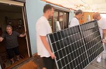 Instalação de painel solar em Viena