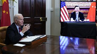 US President Joe Biden meets virtually with Chinese President Xi Jinping on 15 November 2021