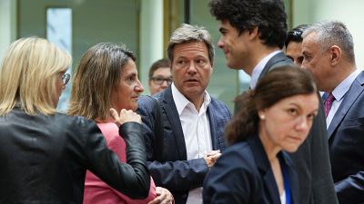 Deutschlands Wirtschaftsminister Habeck beim EU-Energietreffen in Brüssel
