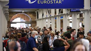 Long queues at Eurostar's St Pancras terminal have become a common sight.