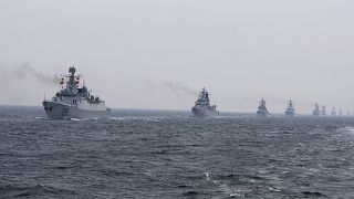 سفن حربية تابعة لبحرية جيش الصين الشعبي (أرشيف)