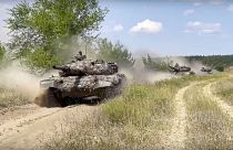 Panzer der selbsternannten Volksrepublik Lugansk