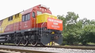 Freight train leaving from Hefei, China to Budapest