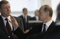 Анатолий Чубайс с Владимиром Путиным, 2008 год