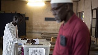 Dans un bureau de vote à Dakar, au Sénégal, dimanche 31 juillet 2022