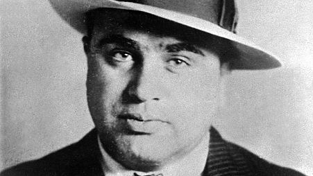 Chicago gangster Al Capone has his photo taken while in custody in Philadelphia, May 18, 1929.
