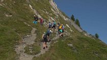 Montanhistas no Alpes Suíços