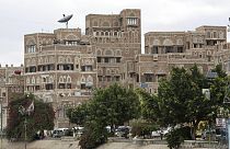 A view of the old building is seen in the old city of Sanaa, Yemen, Saturday, Sept. 28, 2019.