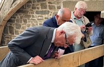 Ken Follett visiting the cathedral he helped restore