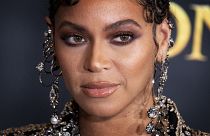Beyoncé Az oroszlánkirály komputeranimációs film bemutatóján Hollywoodban 2019. július 9-én