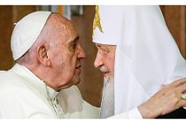 البابا فرانسيس والبطريرك الروسي الأرثوذكسي كيريل - كوبا 2016