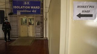 جناح مخصص لمرضى جدري القردة في مستشفى مدني في أحمد آباد - الهند 25/07/2022