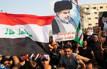 Des partisans du leader chiite Moqtada Sadr à Basra, en Irak, le lundi 1er août 2022.