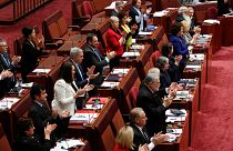 أعضاء مجلس الشيوخ الأسترالي، كانبيرا، أستراليا، الخميس 17 أغسطس 2017